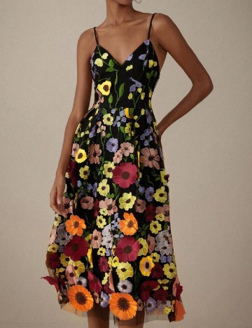 Rochie medie SHEIN, floral print