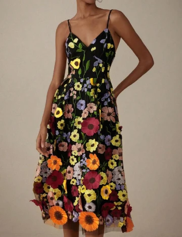 Rochie medie SHEIN, floral print