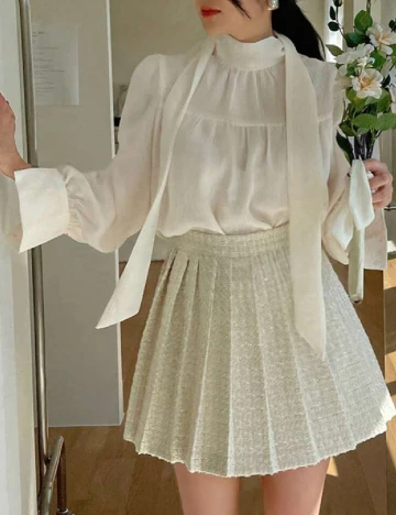 Bluza Dazy, alb Alb