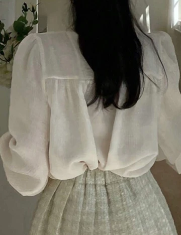 Bluza Dazy, alb Alb