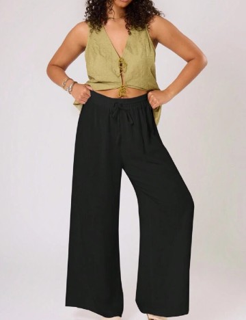 Pantaloni SHEIN CURVE, negru