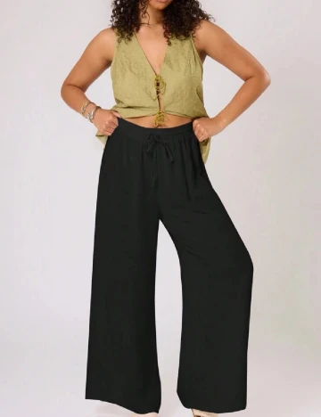 Pantaloni SHEIN CURVE, negru
