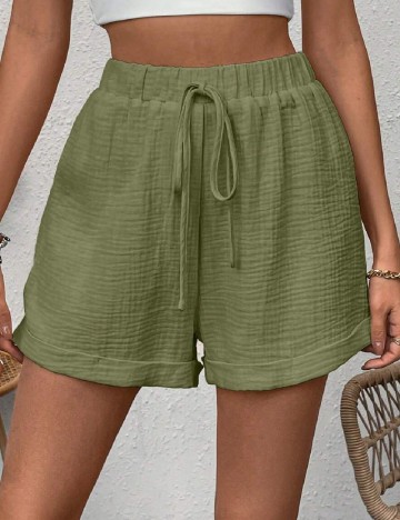 Pantaloni scurti SHEIN, verde