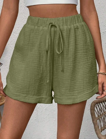 Pantaloni scurti SHEIN, verde