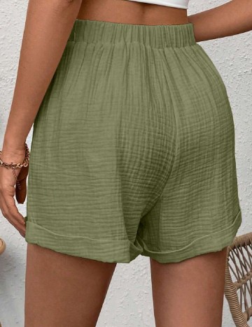 Pantaloni scurti SHEIN, verde