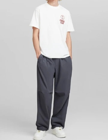 Pantaloni Bershka, gri