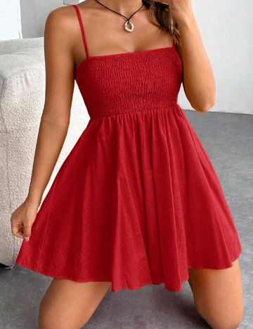 Rochie scurta SHEIN, rosu
