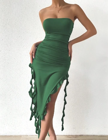Rochie medie SHEIN, verde