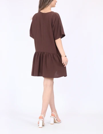 Rochie scurta Noisy May, maro