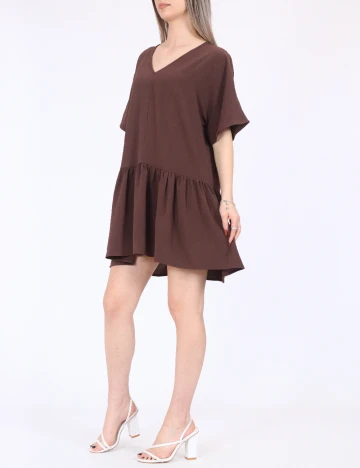 Rochie scurta Noisy May, maro
