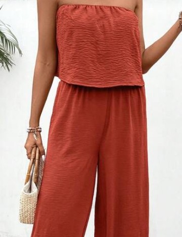 Compleu SHEIN, caramiziu