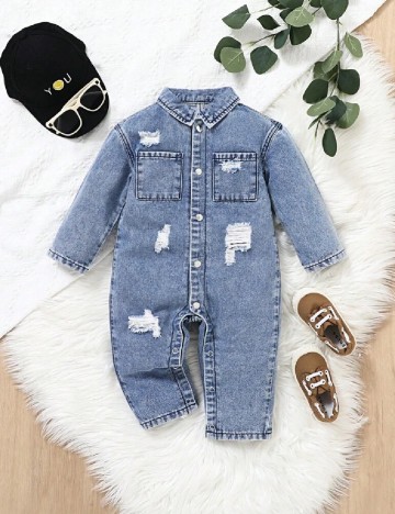 
						Salopeta Shein Kids, albastru