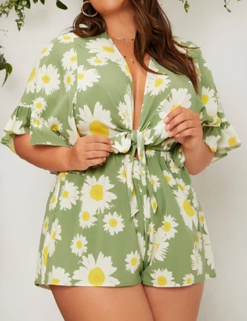 Salopeta SHEIN CURVE, verde