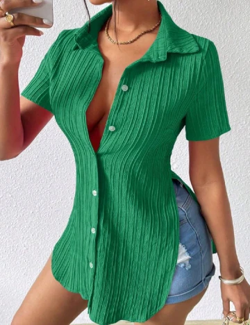 Camasa SHEIN, verde Verde