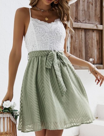 Rochie scurta SHEIN, verde