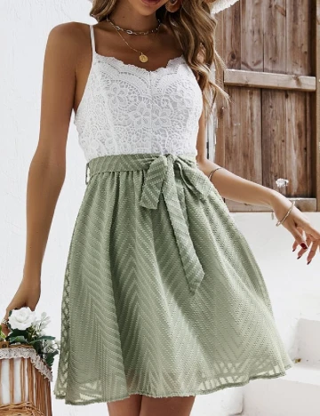 Rochie scurta SHEIN, verde