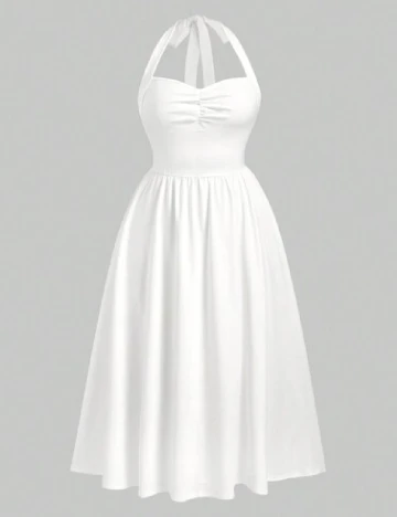 Rochie medie SHEIN CURVE, alb