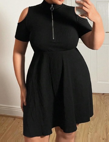 Rochie scurta SHEIN CURVE, negru