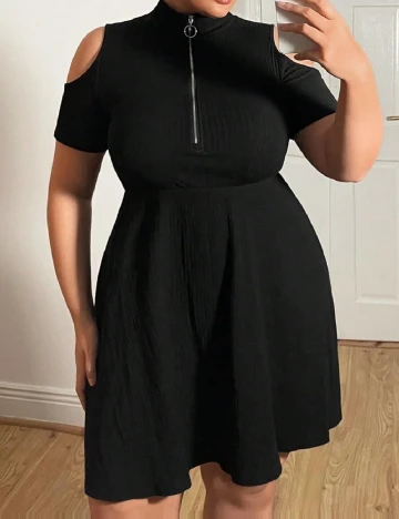 Rochie scurta SHEIN CURVE, negru