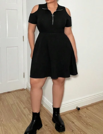 Rochie scurta SHEIN CURVE, negru