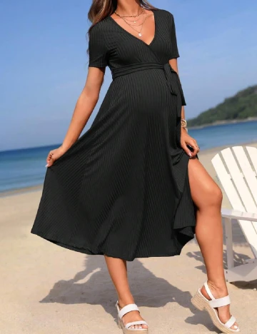 Rochie medie SHEIN Maternity, negru