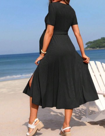 Rochie medie SHEIN Maternity, negru