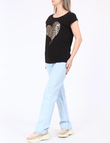 Tricou Reserved, negru