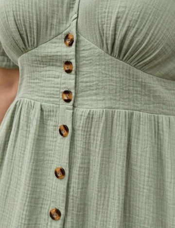 Rochie medie SHEIN CURVE, verde