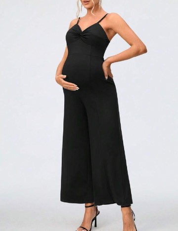 Salopeta SHEIN Maternity, negru