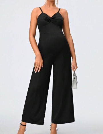Salopeta SHEIN Maternity, negru