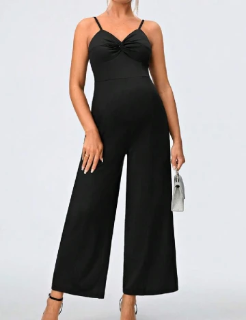 Salopeta SHEIN Maternity, negru