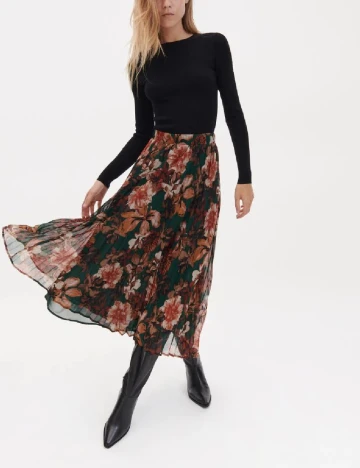 Fusta Reserved, floral print