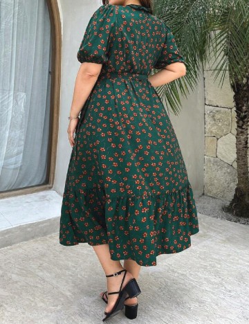 Rochie medie SHEIN CURVE, verde