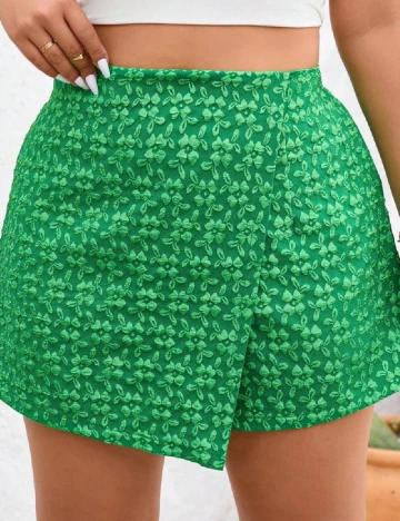 Fusta pantalon SHEIN CURVE, verde