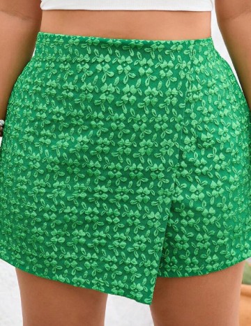 Fusta pantalon SHEIN CURVE, verde