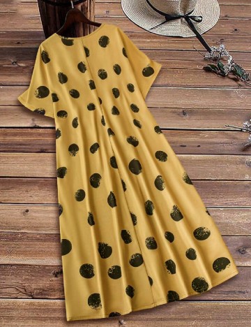 Rochie medie SHEIN CURVE, galben
