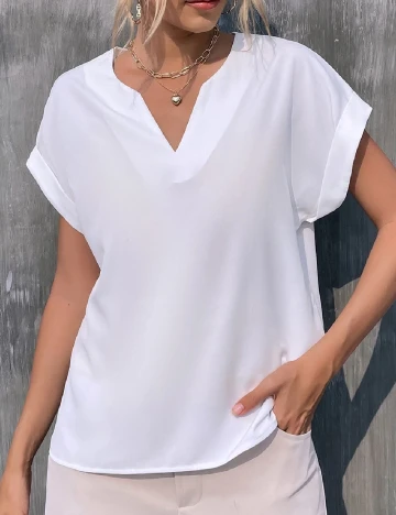 Bluza Emery Rose, alb