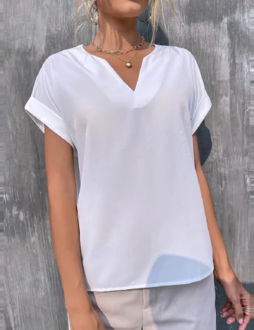 Bluza Emery Rose, alb