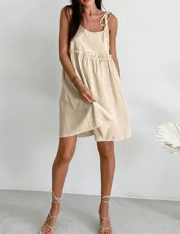 Rochie scurta SHEIN, crem Crem