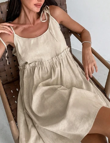 Rochie scurta SHEIN, crem Crem
