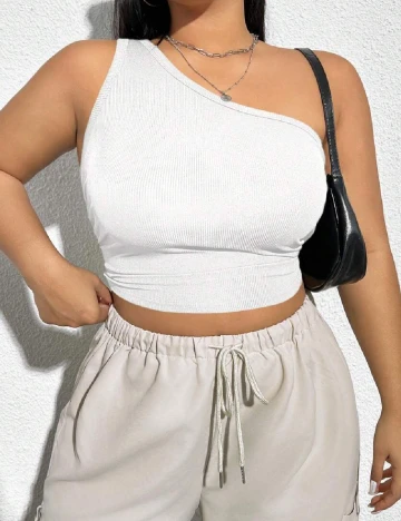 Top SHEIN CURVE, alb