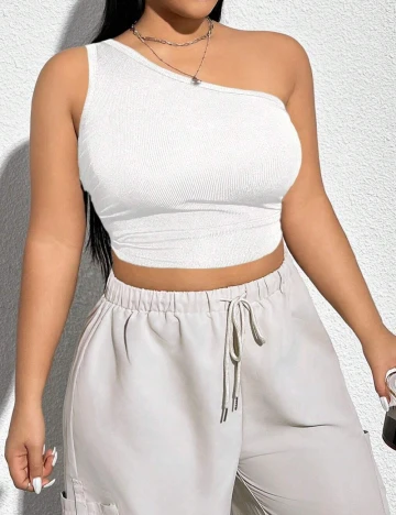 Top SHEIN CURVE, alb