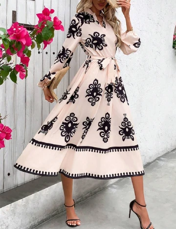 Rochie medie SHEIN, crem