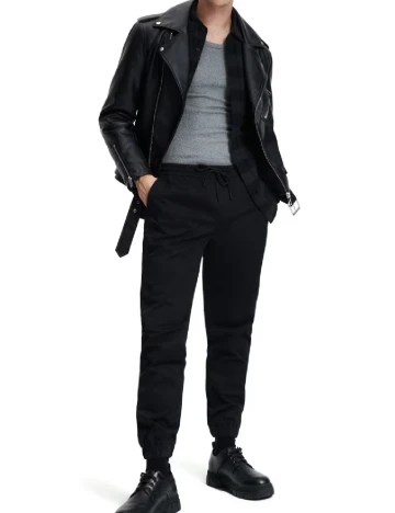 Pantaloni Reserved, negru