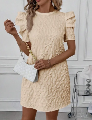 Rochie scurta SHEIN, crem Crem