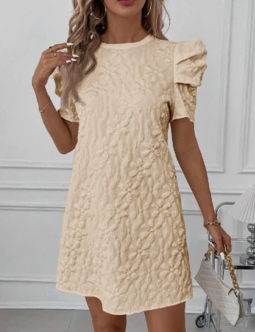 Rochie scurta SHEIN, crem Crem