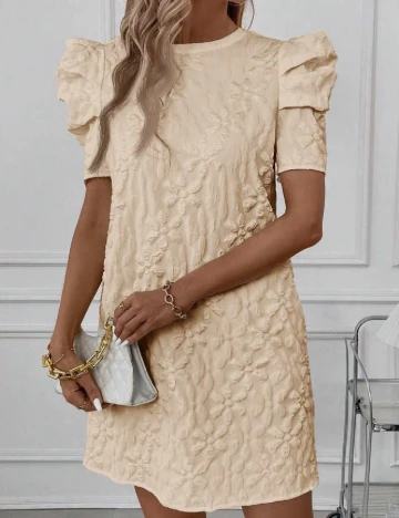 Rochie scurta SHEIN, crem Crem