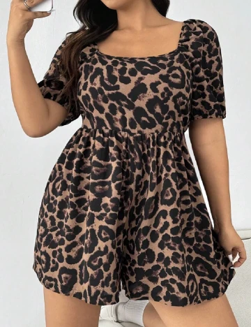 Salopeta SHEIN CURVE, animal print Animal print