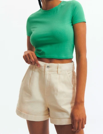 Pantaloni scurti Reserved, crem