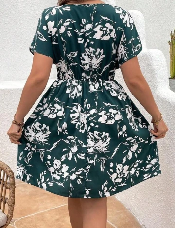 Rochie scurta SHEIN CURVE, verde